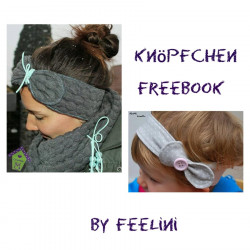 Stirnband Knöpfchen - Freebook von Feelini
